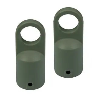 Kalesjebeslag Acetat - r&#248;rfeste, 2 pk.