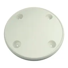 Bordplate MI-TTR61 rund - hvit Med 4 koppholdere