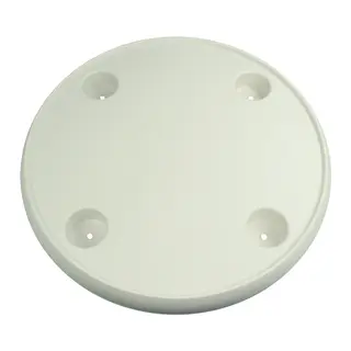 Bordplate MI-TTR61 rund - hvit Med 4 koppholdere
