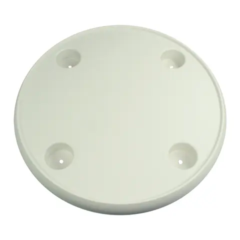 Bordplate MI-TTR61 rund - hvit Med 4 koppholdere