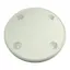 Bordplate MI-TTR61 rund - hvit Med 4 koppholdere