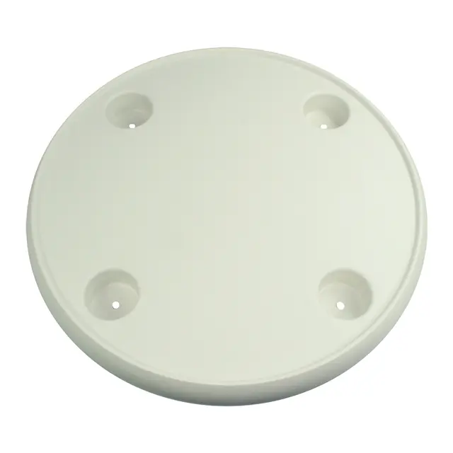 Bordplate MI-TTR61 rund - hvit Med 4 koppholdere 