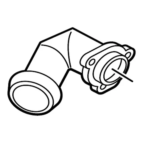 JABSCO Port/Albue 22 mm, 90 grader (37075/275) 
