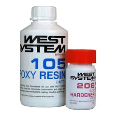 WEST SYSTEM Epoxy, Juniorpakke 600 g Resin 105 + 206 Langsom Herder