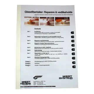 Hefte &quot;Rep /vedlikeh plastb&#229;t&quot; 68 sider