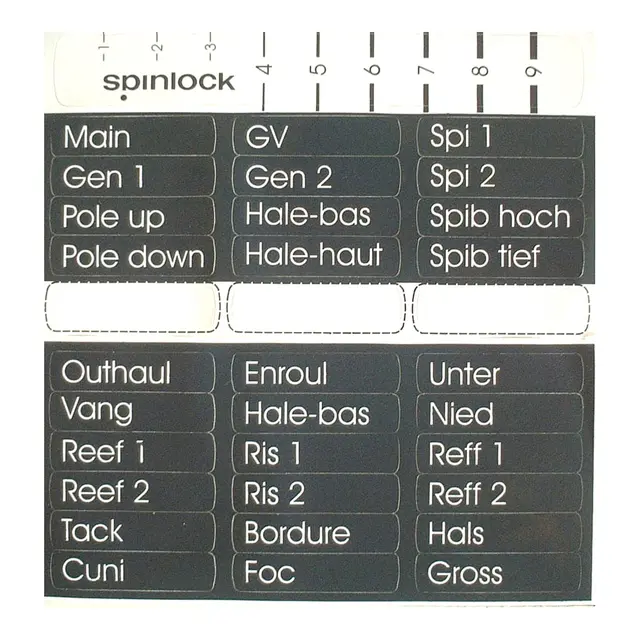 SPINLOCK Etiketter for avlastere passer XAS, XTS og XCS 