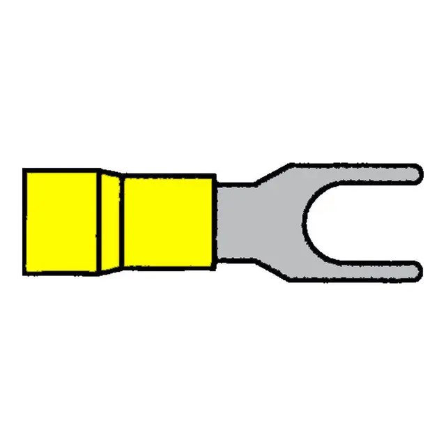 Gaffelsko gul - 4,3mm 10 stk 