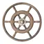 STAZO Teakratt, m/utvendig grep i teak &#216;16&quot; diameter