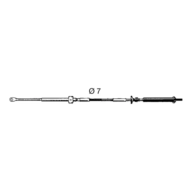 ULTRAFLEX Kontrollkabel C-14, 13' 397cm - For Johnson, Evinrude, OMC 