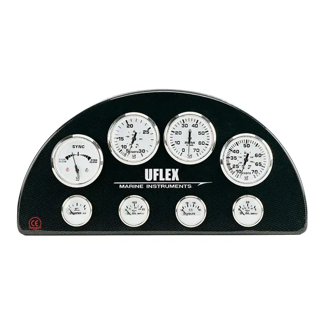 ULTRAFLEX Amperemeter Ultrawhite SS 