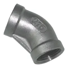 Bend 316 innv/innv. 45&#176;, 1 1/4&quot; Syrefast St&#229;l 316