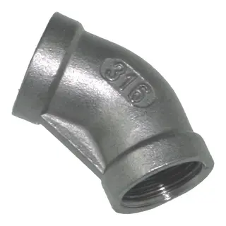 Bend 316 innv/innv. 45&#176;, 1 1/4&quot; Syrefast St&#229;l 316