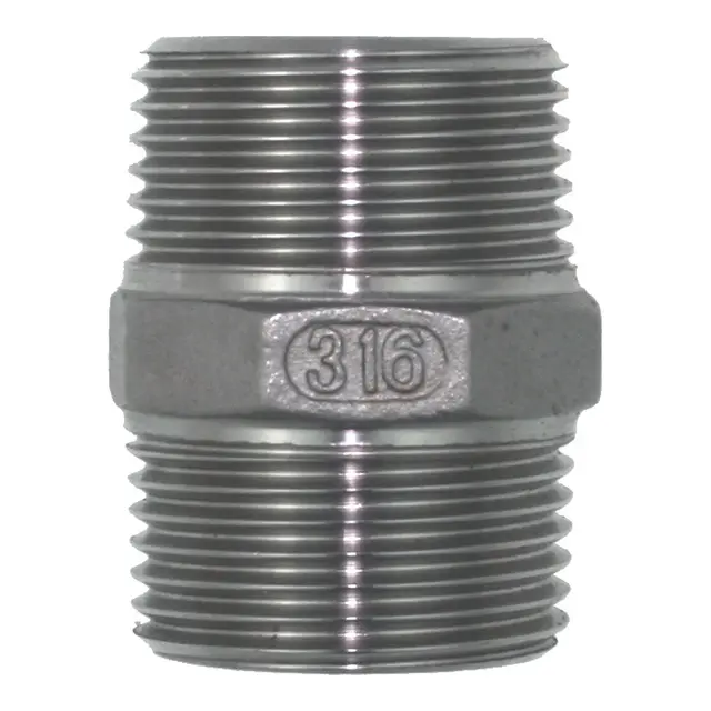 Ansatsnippel 316, 1/2" Syrefast Stål 316 