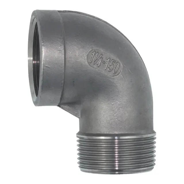 Bend 316 innv./utv. 90°, 3/8" Syrefast Stål 316 