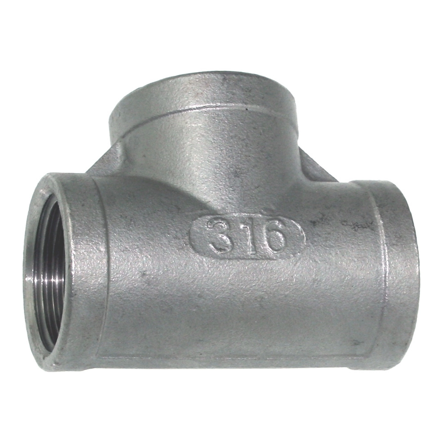 T-stykke 316, 3/8" Syrefast Stål 316