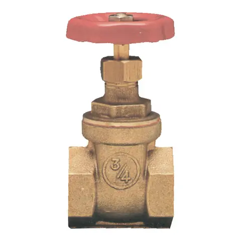 Sluseventil kraftig Messing