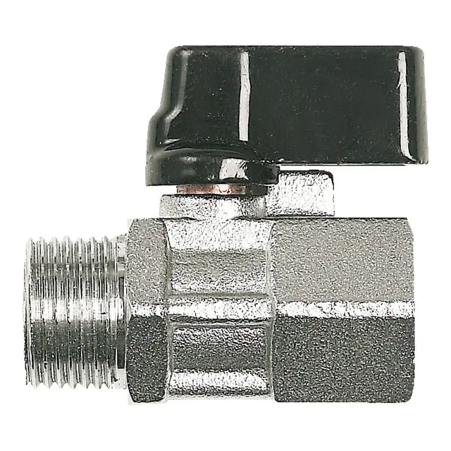 Kuleventil, liten 1/4" Forkrommet Messing 