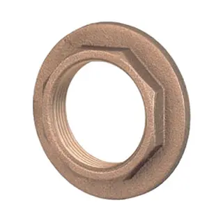 Mutter for 1/2" skroggjennomføring Messing 