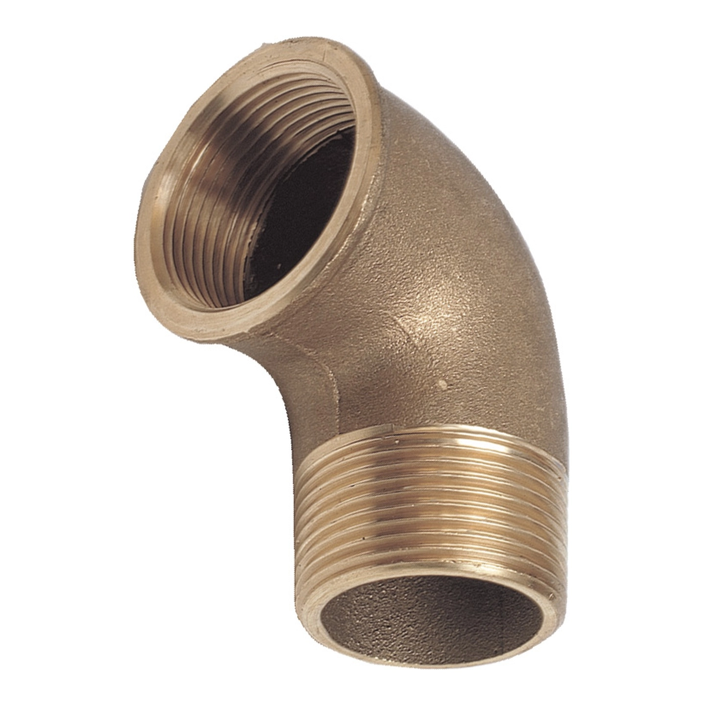 Bend 90° - innv./utv. 1/2" Messing