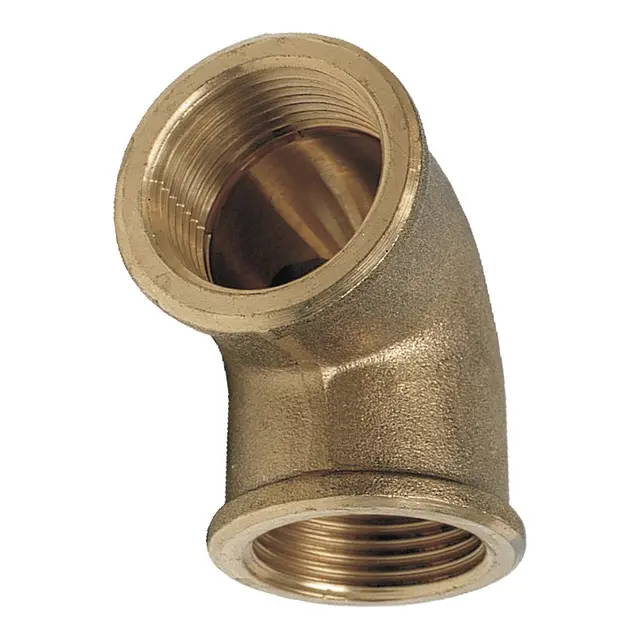Bend 90° - innv./innv. 3/8" Messing 