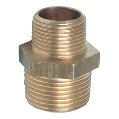 Reduksjonsnippel - utv. 1 1/4&quot; utv. 1&quot; Messing