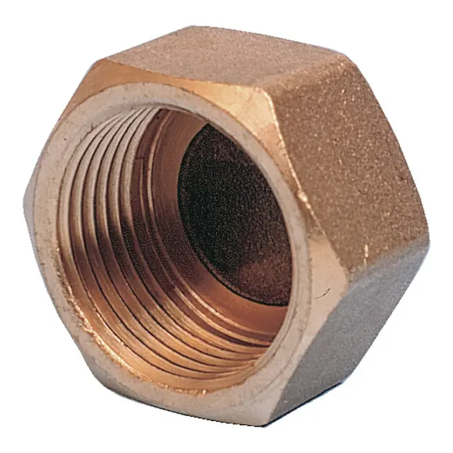 Kappe - 3/8" Messing 