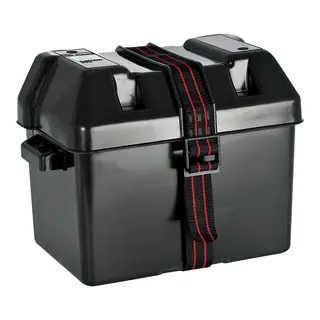Batterikasse stor innv: 33x18x23 cm - utv: 39x22x26 cm