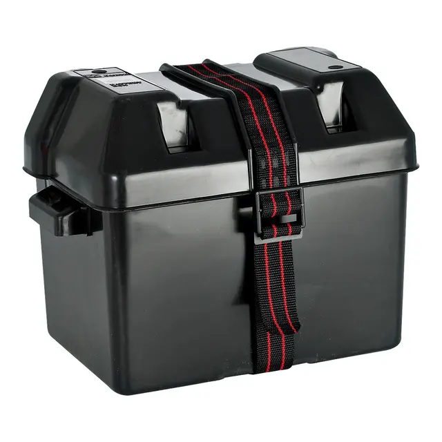 Batterikasse stor innv: 33x18x23 cm - utv: 39x22x26 cm 