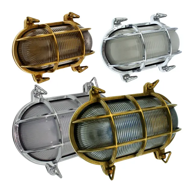 Skilpaddelampe oval - messing 135x195mm 