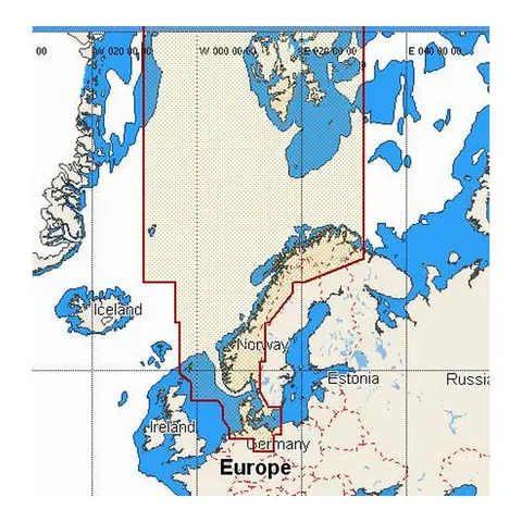 C-MAP MAX-N Kart - Norge.Sverige-Danmark for JRC JMA-5400 radarserie, SD/SD micro 
