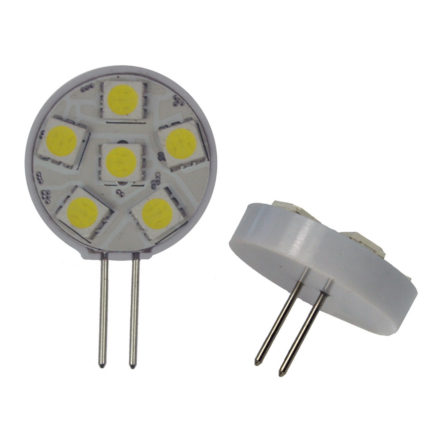 Pære LED G4 12-SMD 53 mm varmhvit 1 stk. sokkel i siden