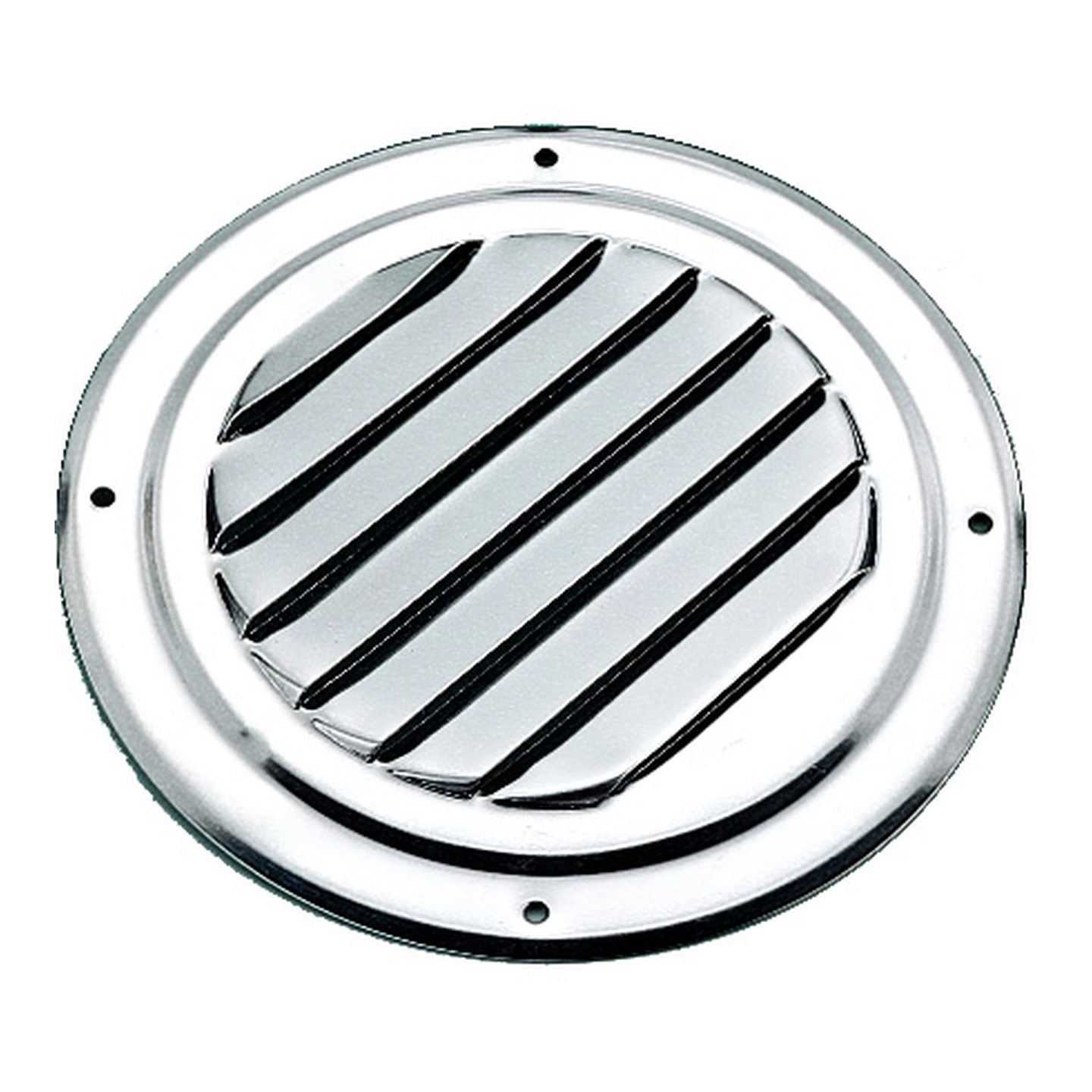 Ventilrist Ø4" - syrefast stål Rund