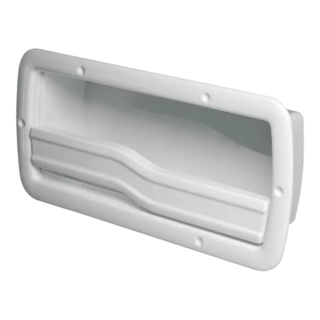 ASA Oppbevaringshylle, hvit sidemontert - høyre - 561x266mm 