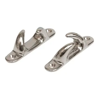 Halegatt, forkrommet messing (par)