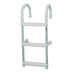 TREM Portabel Badestige, 2 - 5 trinn Aluminium, Trinn av plast