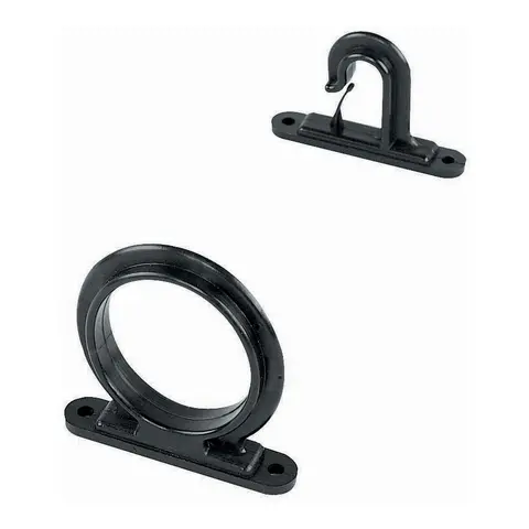 Holder for fiskestang to deler, hvit