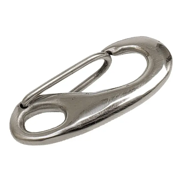 Fransk krok syrefast stål 316 50 mm - 10 mm åpning - 6 mm øye 