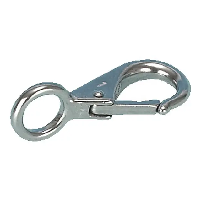 Karabinkrok 316 - vinkel med øye nr. 2 80 mm - 13 mm åpning - 19 mm øye 