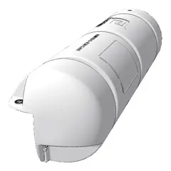PLASTIMO Bumper&#174; - Hvit 3/4 - 250x900mm Luftfylt bryggefender - 90&#176; vinkel