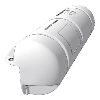 PLASTIMO Bumper&#174; - Hvit 3/4 - 250x900mm Luftfylt bryggefender - 90&#176; vinkel