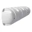 PLASTIMO Bumper&#174; - Hvit 1/2 - 250x900mm Luftfylt bryggefender - Rett