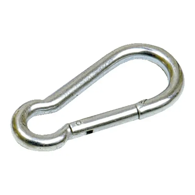 Karabinkrok elgalvanisert stål 50 mm - 6 mm åpning 