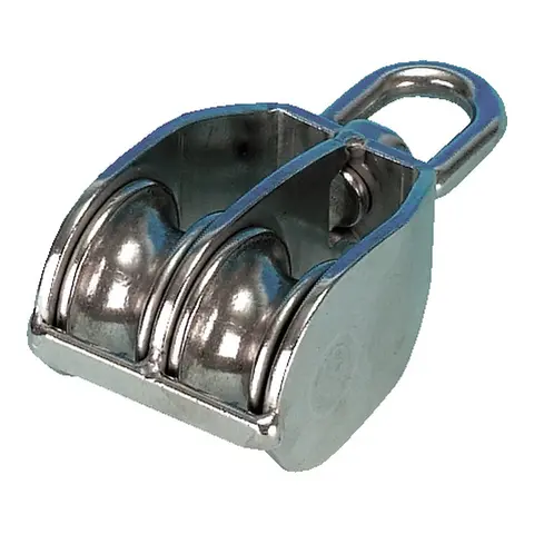 Blokk dobbel - 25 mm Rustfri 304