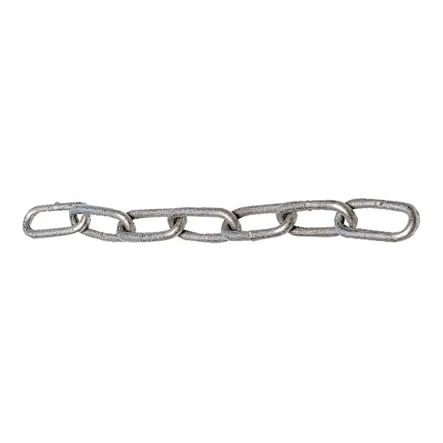 Galvanisert Kjetting, 8mm - 30m Kalibrert DIN 763 - Langlenket 