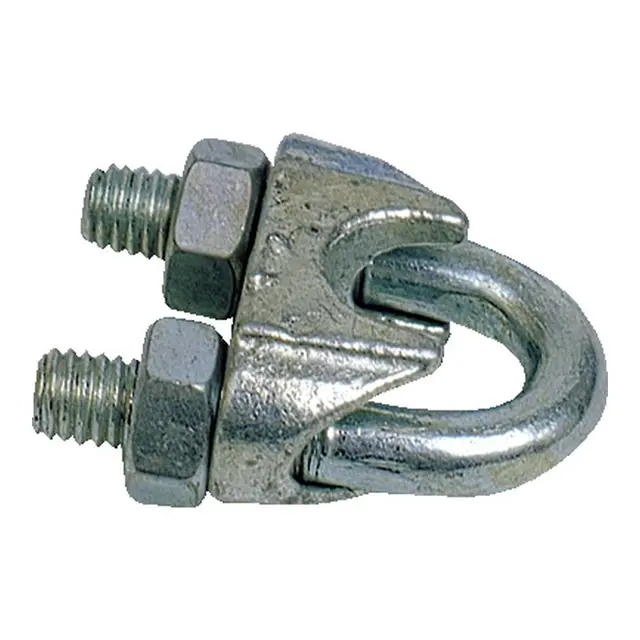 Wireklemme - 5 mm Galvanisert stål 