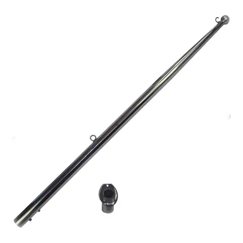 Flaggstang Syrefast 316, inkl. holder