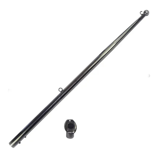 Flaggstang m/holder Syrefast 316, 120 cm 