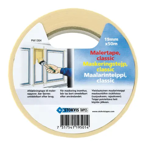 STOKVIS Maskeringstape, beige 50 m