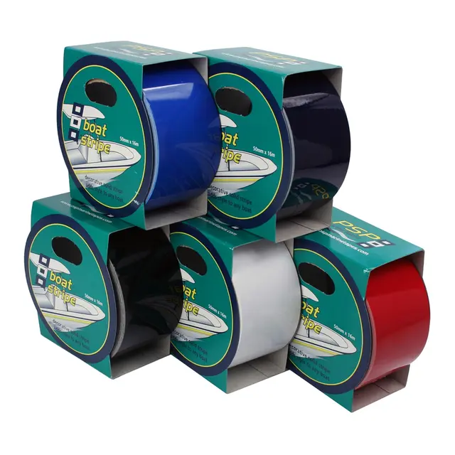 PSP Vannlinjetape - Sort 50mm x 16m 