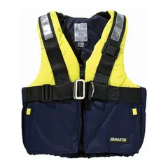 BALTIC Offshore vest m/harness, bl&#229;/gul Vest m/sele for ekstra t&#248;ffe forhold